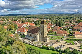 Aerial view of Serre-les-Sapins