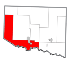 Location within Iron County