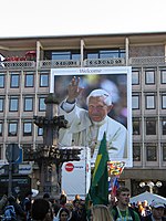 Cologne, Germany welcomes Pope Benedict XVI. (Image could use some cropping...)