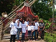 Groep kinderen op het festival Elaf Dame, district Mollo Utara.