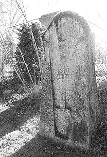 Fritz Schider (1846–1907) Maler. Grab auf dem Friedhof Wolfgottesacker, Basel