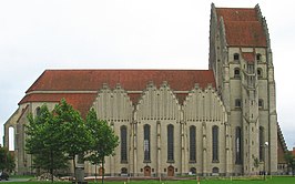 De kerk vanaf het noorden