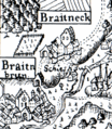 Burg Breitenegg (auf einer Karte um 1600)