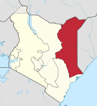 Lage von North-Eastern in Kenia