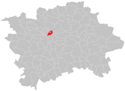 Location of Old Town in Prague