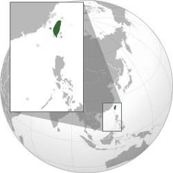 Location of Republic of China