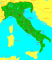 Unterteilung Italiens in Regionen zur Zeit des Augustus