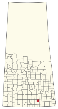 Location of the RM of Brokenshell No. 68 in Saskatchewan