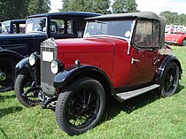 Triumph Super 7 uit 1930.