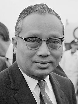 U Thant op Schiphol in 1963