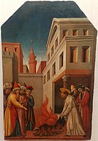 Das Feuerwunder des Hl. Petrus Martyr vor dem Sultan, (ca. 1440–1450), Gemäldegalerie Berlin