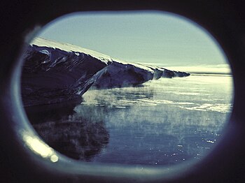 Foto: Hannes Grobe Kanten av Filchner isbrem i Weddellhavet.