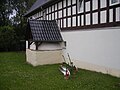 Typischer Backofenanbau an einem Wohnhaus in Beerwalde