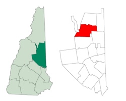 Location in Carroll County, New Hampshire