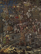 The Fairy Fellers Master-Stroke (1855–64) av maleren og mentalpasienten Richard Dadd bærer preg av nesten overdreven detaljrikdom.