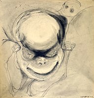 Headacher, graphite, paper, 2005