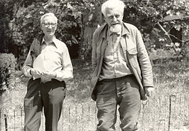 Konrad Lorenz (rechts) met Niko Tinbergen (1978)