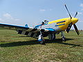 P-51 Mustang uçuşa hazırlanıyor, Kuzey Carolina, Lumberton, 2005.