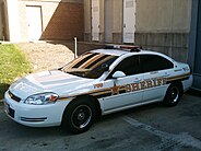 Prince George's County Sheriff's Office marked K-9 Chevrolet Impala in October 2009.