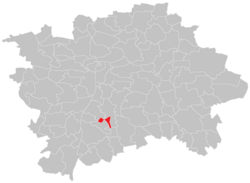 Location of Lhotka in Prague