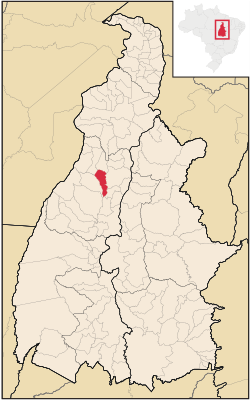 Location in Tocantins state