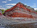 Image 21Layers of igneous rock from the Putorana Plateau. (from Siberian Traps)