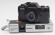 PENTAX auto 110 SUPER auf einer Agfa AGFAMATIC 2000 pocket Sensor