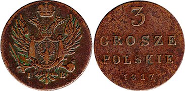 3 grosze polskie 1817