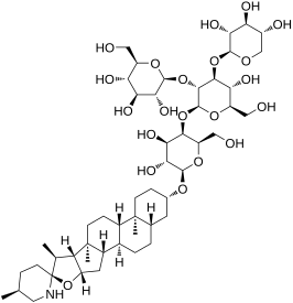 Structuurformule van alfa-tomatine