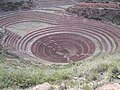 Terrazzamenti circolari nel sito archeologico di Moray, in Perù