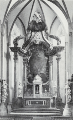 barocker Hochaltar mit Gemälde von Fr. Maulpertsch