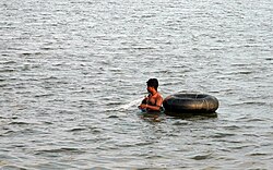 Fishing in Vallai lagoon