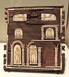 Wooden casket with ivory inlays, Jebel Adda (4th century)