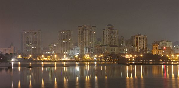 Hiranandani Gardens skyline (seen from Powai Lake).