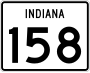 State Road 158 marker