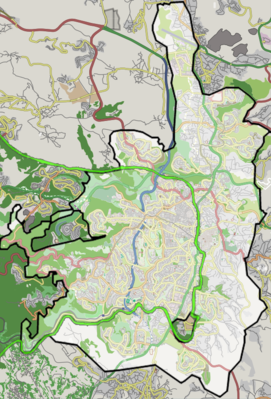 Location map Ιερουσαλήμ