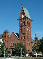 Ansicht der Kirche von der Nordwestseite