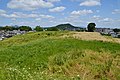 Front (viewed from the rear circular mound, with Mt. Unebi in the background)