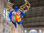 L'Ange Protecteur; de Niki de Saint Phalle; început în 1997; Zürich Hauptbahnhof (Zürich, Elveția)