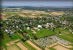 Aerial view of Nienaszów