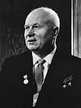 Soviet Premier Nikita Khruschev in Vienna