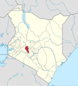 Kaart van Nyandarua County