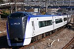 Limited express "Azusa" No. 21 bound for Matsumoto by E353 series S108 train running between Torisawa and Saruhashi on the Chuo Main Line in December 2020