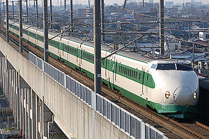 Shinkansen-Baureihe 200 in der Originallackierung