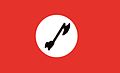 Flag of Sindhudesh movement, the axe represents anger against enemies.