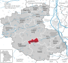 Lage der Gemeinde Ammerndorf im Landkreis Fürth