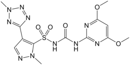 Structuurformule van azimsulfuron