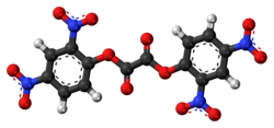 Ball-and-stick model of the DNPO molecule