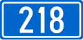 D218 state road shield