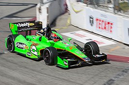 James Hinchcliffe in zijn Andretti wagen, 2012.